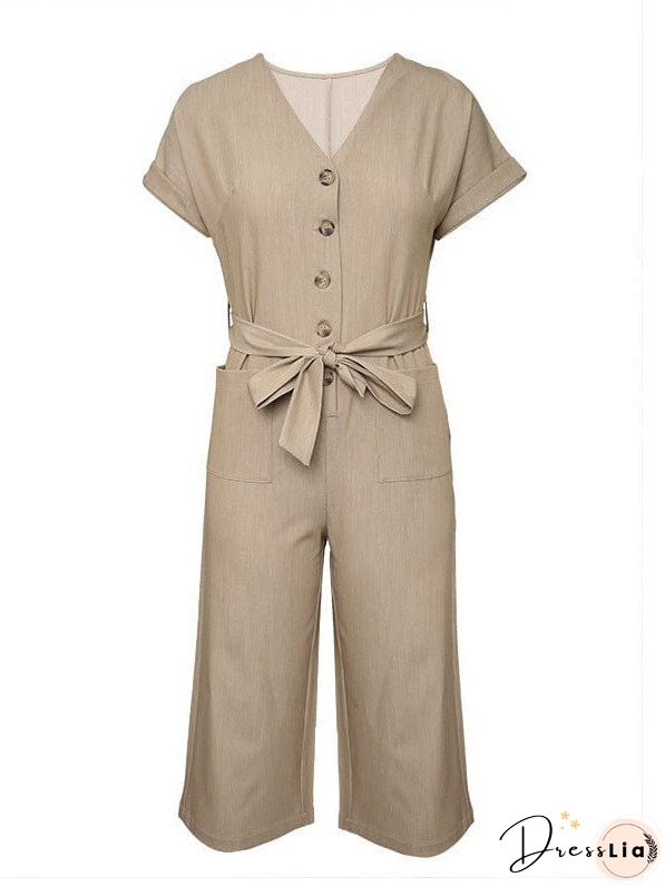 Button-Down Jumpsuit