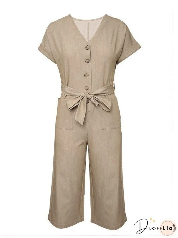 Button-Down Jumpsuit