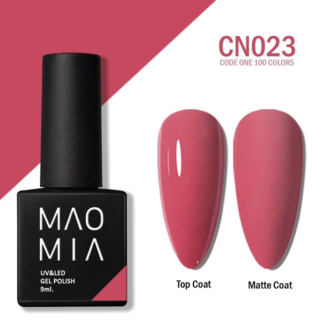 MAOMIA CODE ONE Gel Polish 100 Colors Soak Off UV/LED 9ML Professional Salon Nail Paint Semi Permanent Manicure