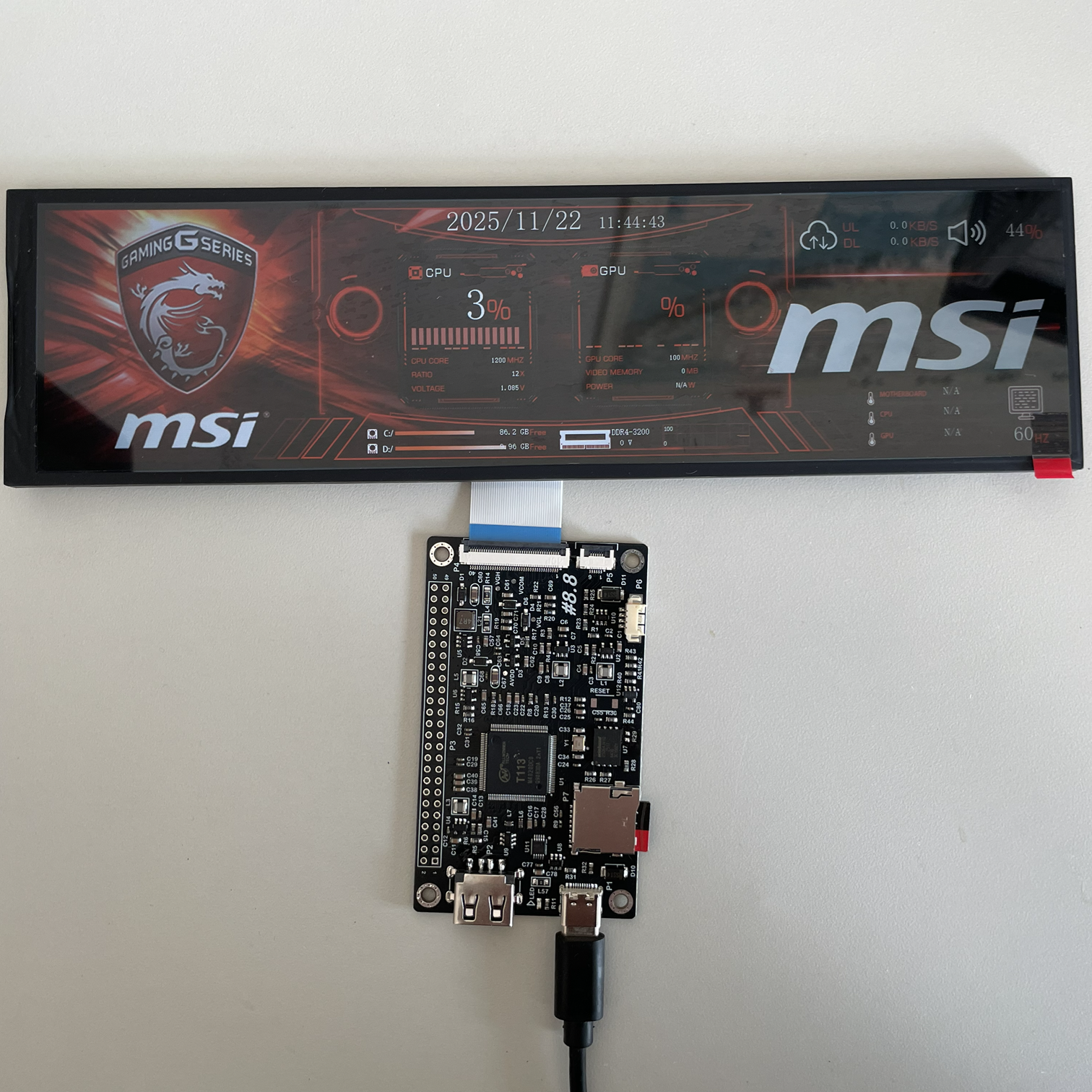 8.8" HSD088IPW1 Versatile Media Display Kit