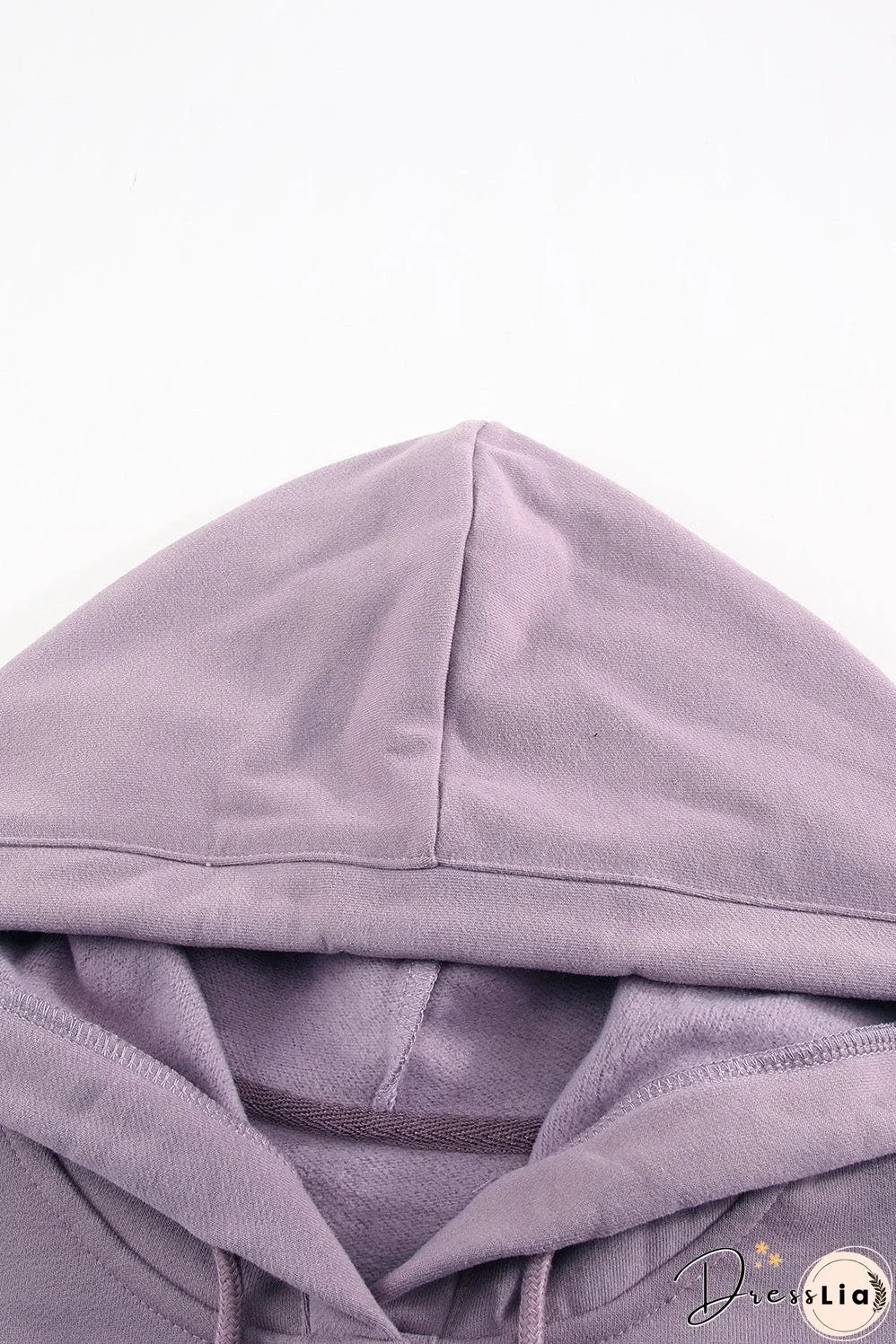 Solid Color Hooded Sweatshirt