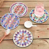 [Upgrade]6pcs/set DIY Diamond Painting Waterproof Case Classic Mandala Coaster Gift Decor Set