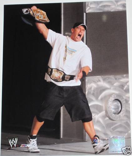 WWE JOHN CENA OFFICIAL LICENSED 8X10 WRESTLING Photo Poster painting FILE Photo Poster painting 6