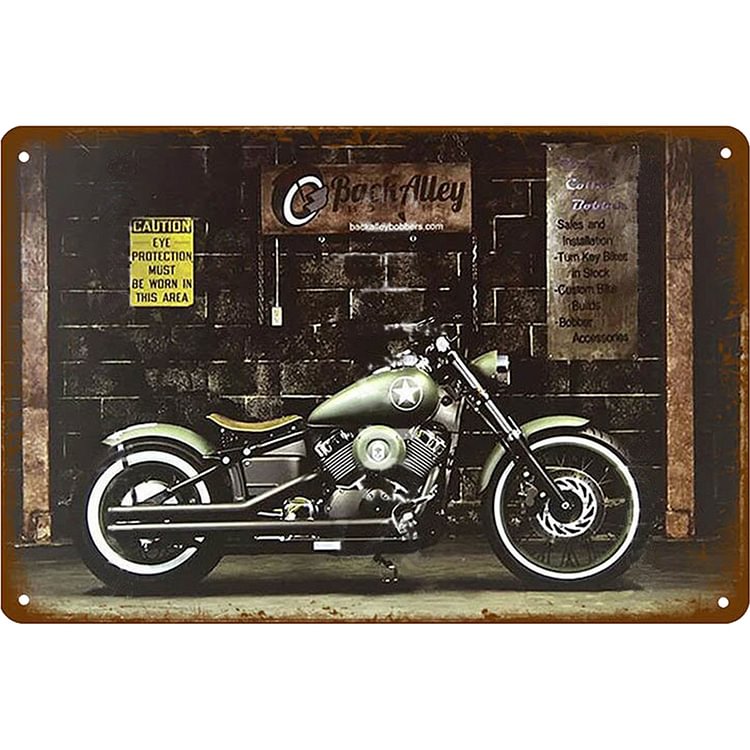 Motorcycle - Vintage Tin Signs/Wooden Signs - 7.9x11.8in & 11.8x15.7in