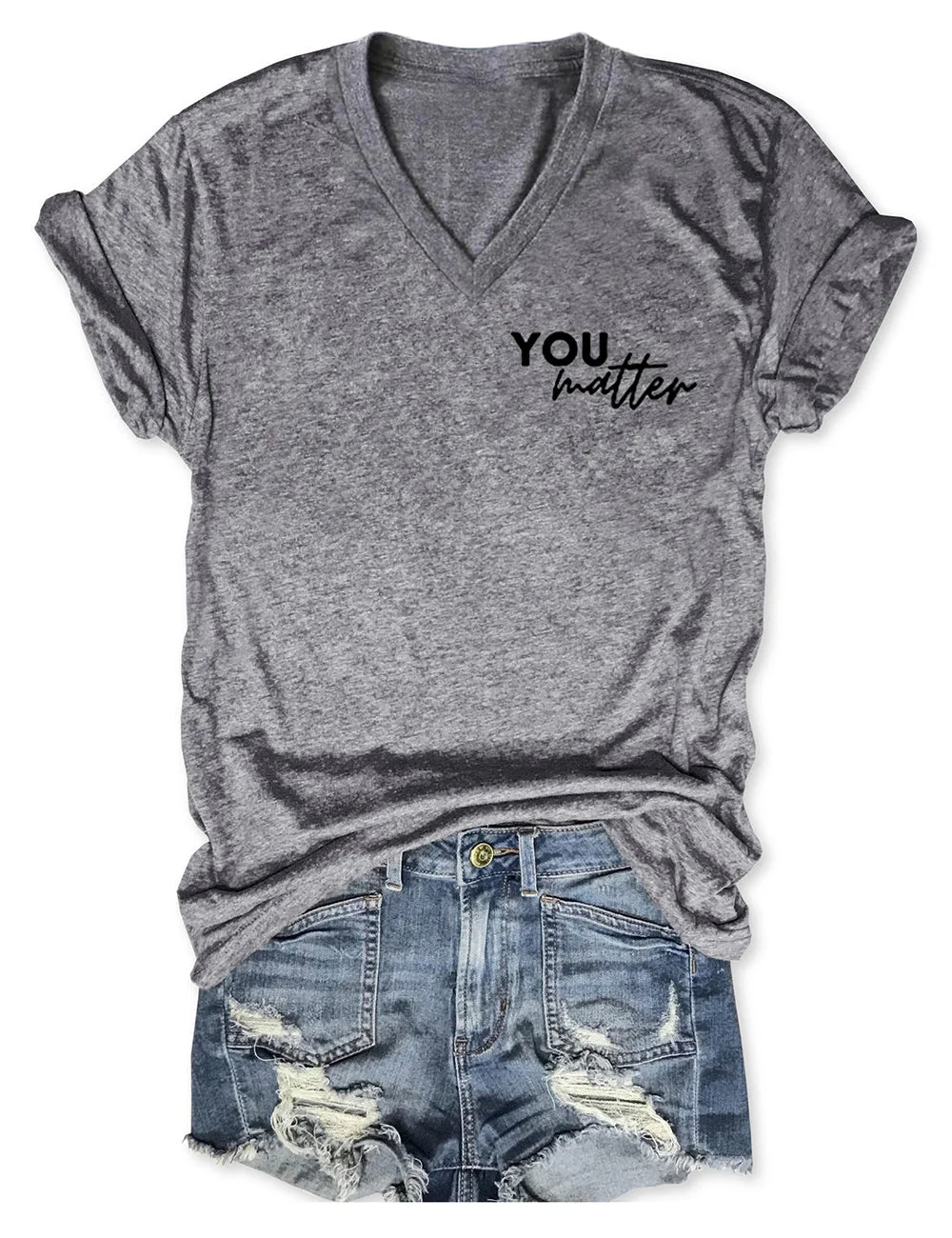 You Are Amazing Beautiful And Enough V Neck Tee