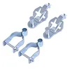2 Packs Chain Link Fence Gate Hinge 1-5/8in Chain Link Rust Resistant Easy To Install Galvanized Steel Gate Hinge for Farm Garden Backyard