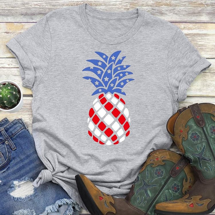 Independence Day Pineapple T-shirt Tee