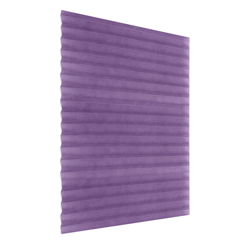 

Self-Adhesive Pleated Blinds Kitchen Half Blackout Window Curtains Purple, 90*180cm, 501 Original