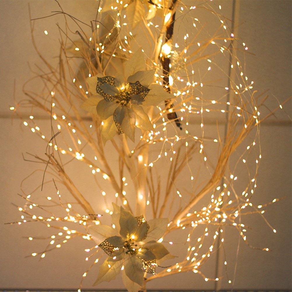 

200 LED Vines Lights String Christmas Tree Copper Wire Waterfall Fairy Lamp, 501 Original