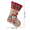 DIY Diamond Painting Christmas Stockings Hanging Ornaments Large Capacity Xmas Socks Pendant Wear Resist Candy Gift Storage Bags for Family Christmas Holiday Party Decoration (Christmas penguin)
