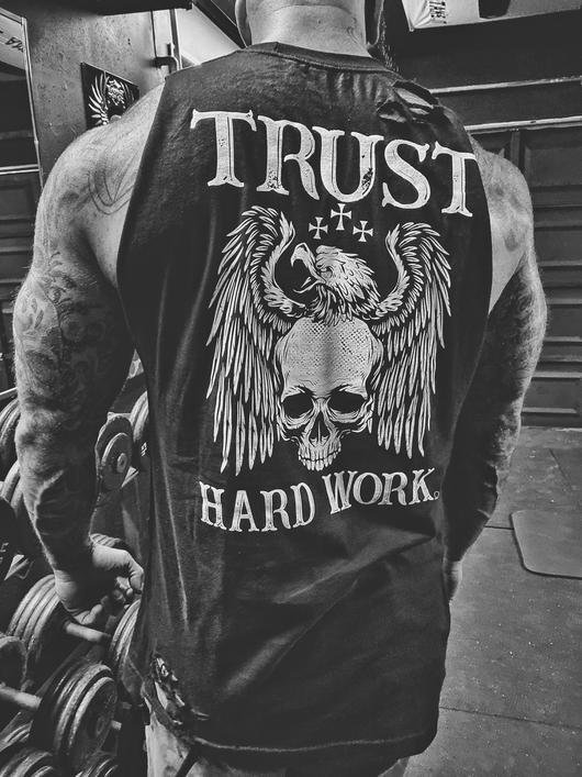 Personalized eagle skull print vest