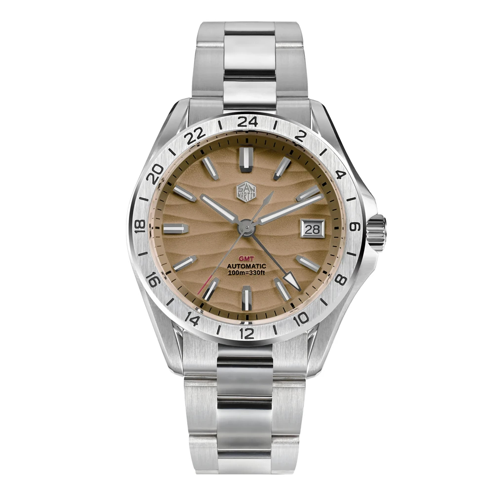 San Martin New 39mm GMT Watch Mechanical SN0129 San Martin Watch san martin watchSan Martin Watch