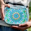 DIY Diamond Painting Crochet Double sided Drills Special Shaped Crossbody Shoulder Chain Bag Kit