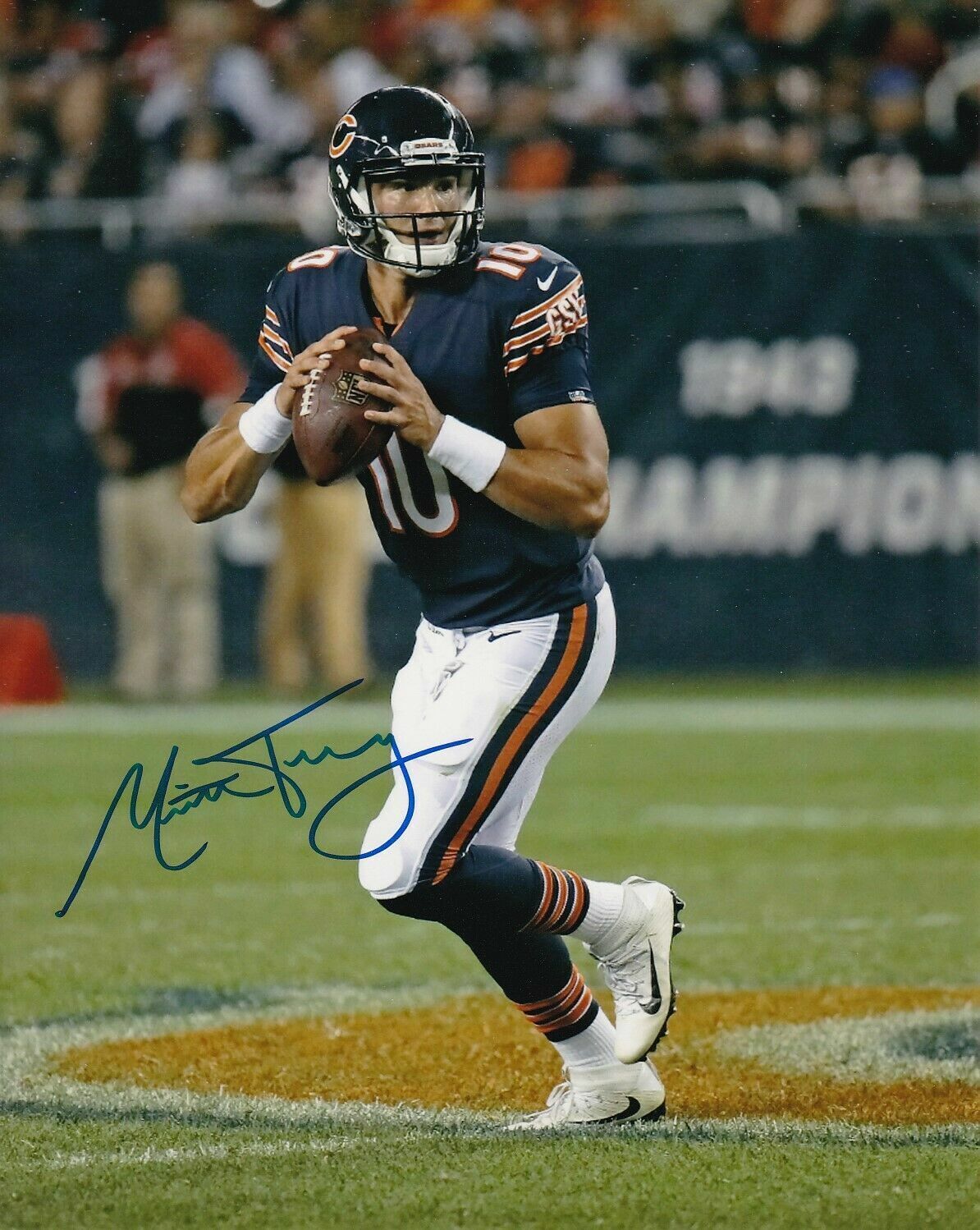 Mitchell Trubisky Autographed Signed 8x10 Photo Poster painting ( Bears ) REPRINT ,