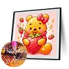 Diamond Painting -5D Full Round Drill Bear Strawberry