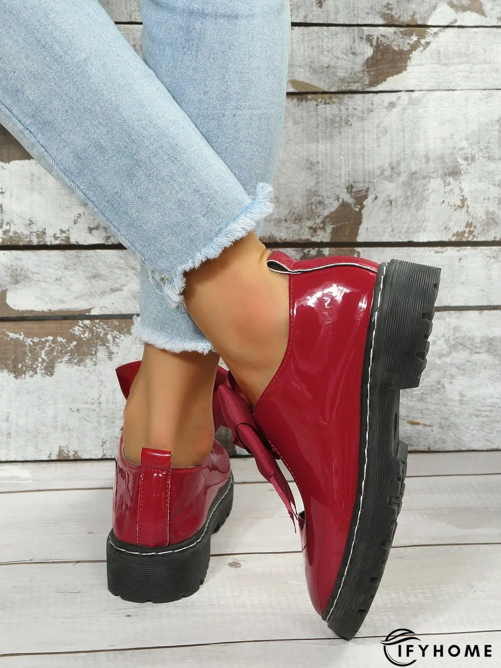 Women's Bow Decor Hollow out Slip On Mary Jane Shoes | IFYHOME