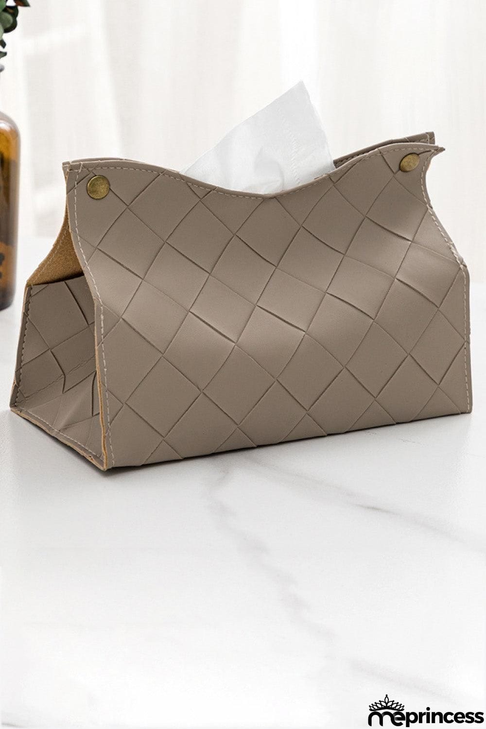 2-Pack Woven PU Tissue Box Covers