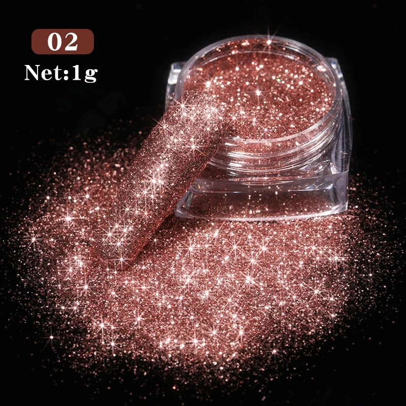 1g Glitter Nail Sequins iridescent Powder Shining Irregular 3D Hexagon Colorful Sequins Summer Popular DIY Nail Art Decoration-Nail Inspo