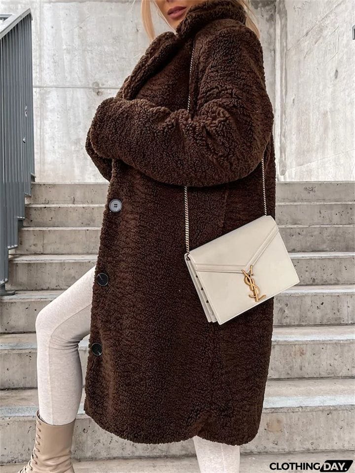 Plush Warm Thickening Winter Oversized Coats For Ladies