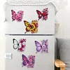 (US Local)6Pcs Acrylic Butterfly DIY Diamond Painting Fridge Stickers Craft Kit