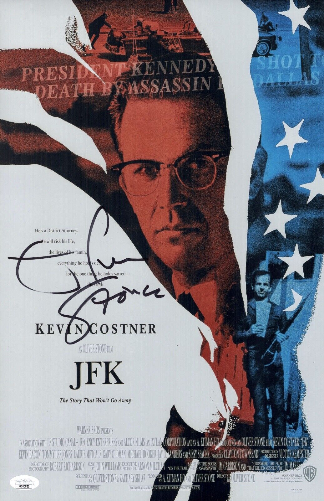 OLIVER STONE Signed JFK 11x17 Photo Poster painting Autograph JSA COA Platoon The Doors