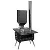 [US Local Warehouse] Portable Wood Burning Stove with Stainless Steel Construction Compact Tent Stove Chimney Pipes Included Firewood Stoves for Outdoor Heating & Cooking Ice Fishing Hunting