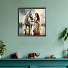 Diamond Painting-DIY Full Round Drill Girl And Horse