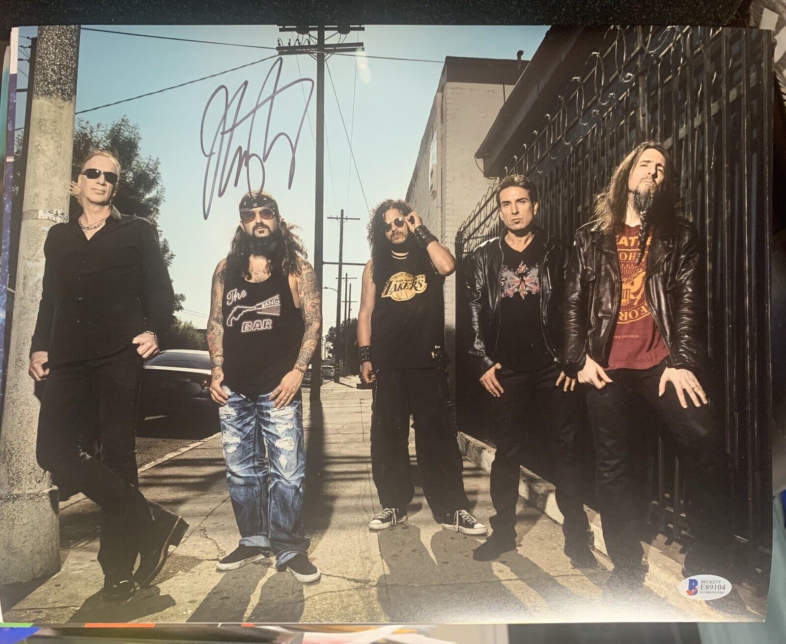 Mike Portnoy signed 11x14 Photo Poster paintinggraph Drummer Sons of Apollo Beckett BAS D5