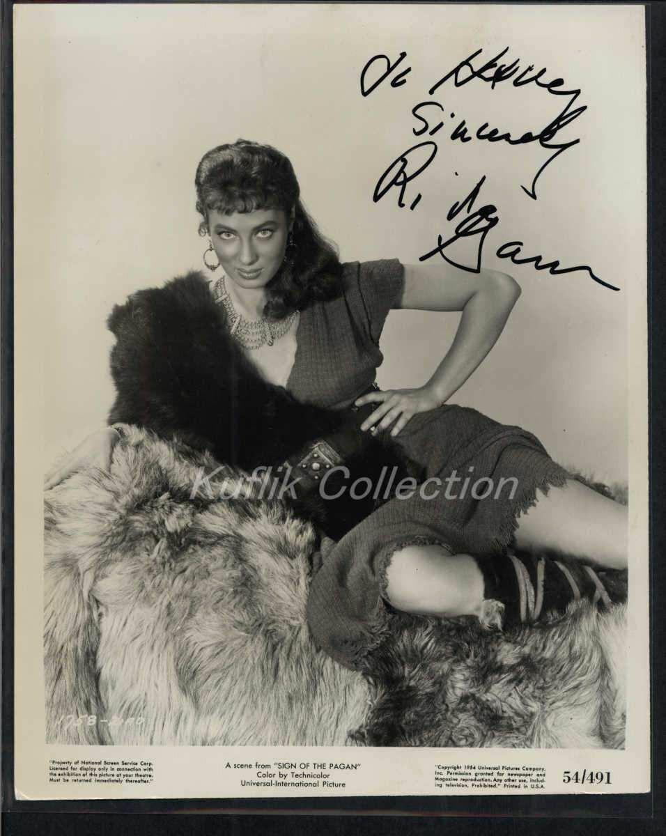 Rita Gam - Signed Vintage Celebrity Autograph Photo Poster painting - Sign of the Pagan