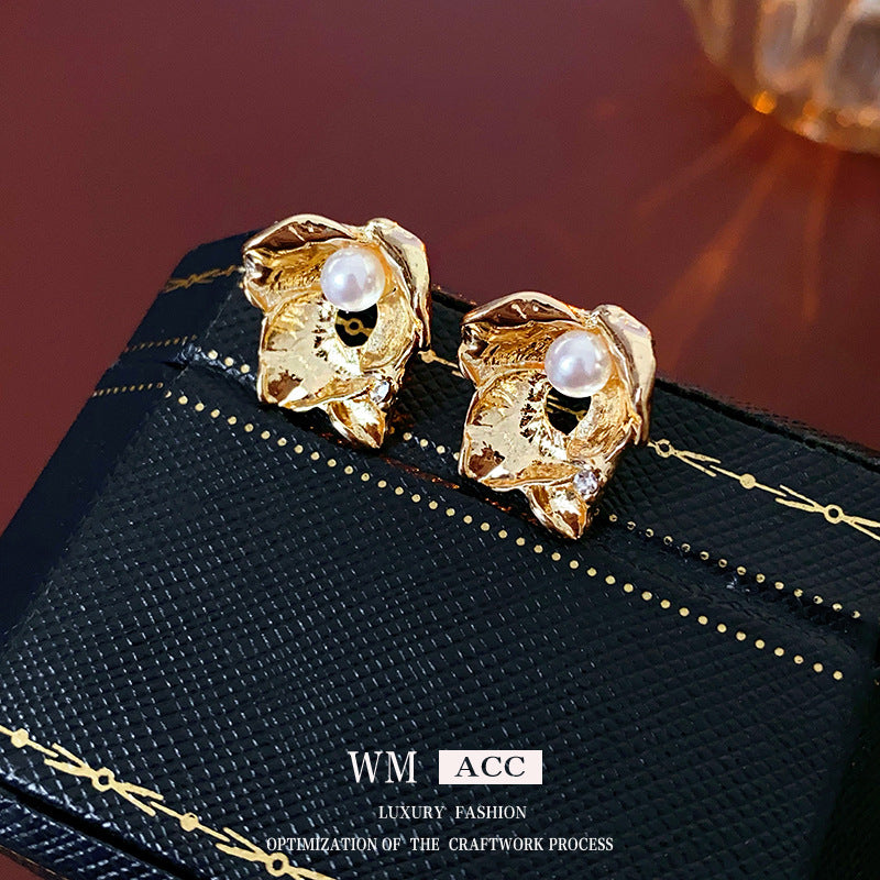 Medieval Flower Flower Alloy Electroplating Earrings