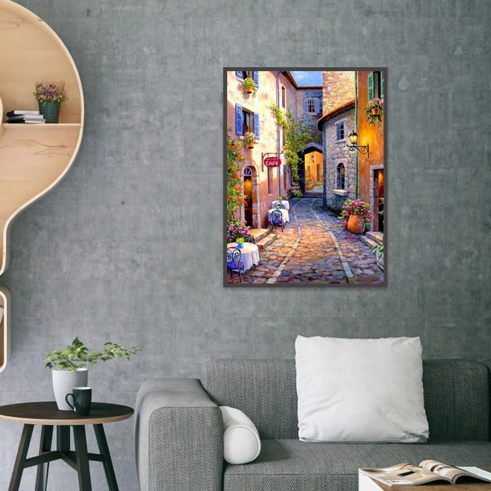 Diamond Painting - Full Round Drill - House Lane