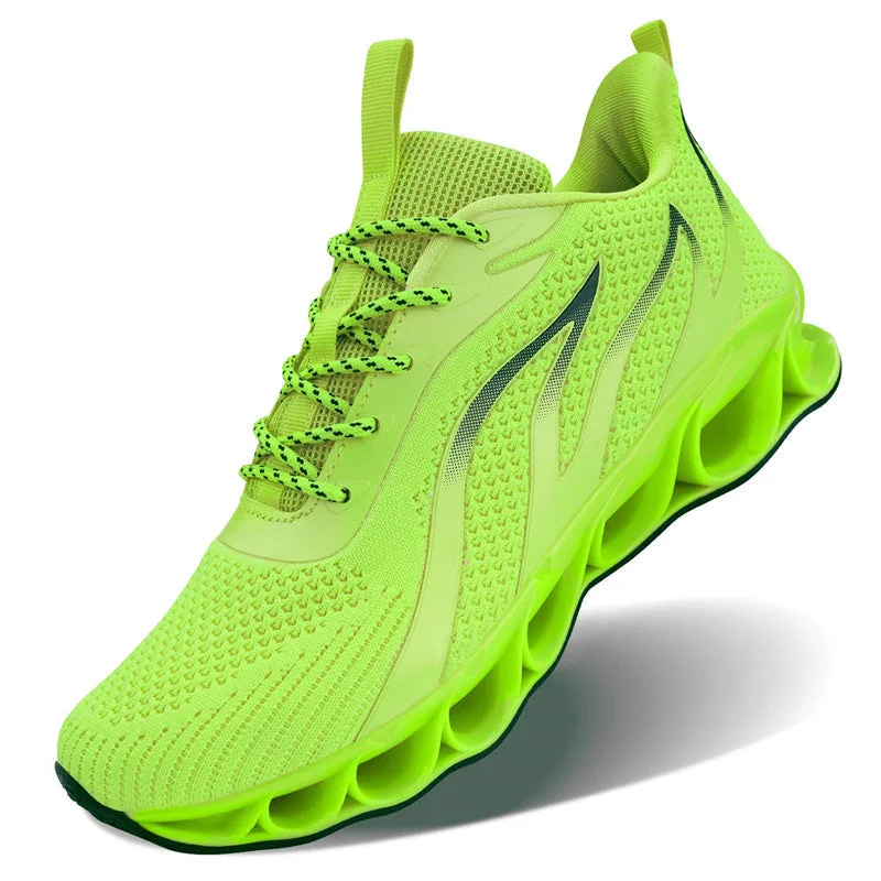 Softsfeel Women's Relieve Foot Pain Perfect Walking Shoes - Fluorescent Green