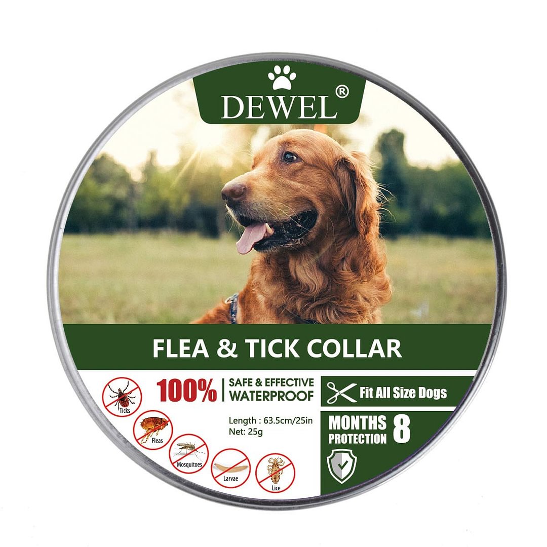 Anti-parasitic Collar For Dogs, Fleas, Ticks And Mosquitoes For Small, Medium And Large Cats, 8 Months (for Dogs)
