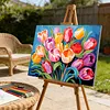 Tulip Breeze-Framed oil painting by numbers 40*30CM