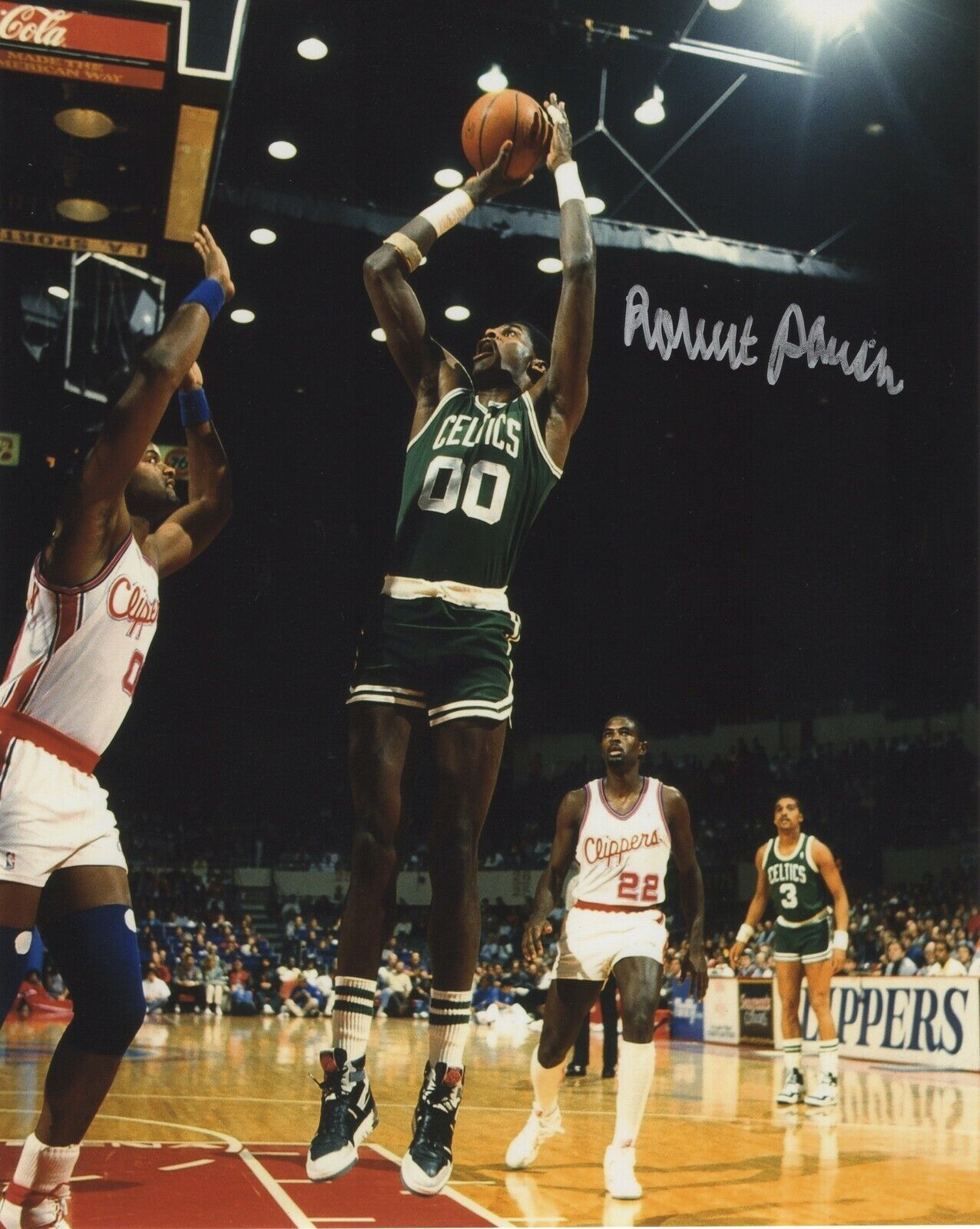 ROBERT PARRISH SIGNED AUTOGRAPH BOSTON CELTICS 8X10 Photo Poster painting