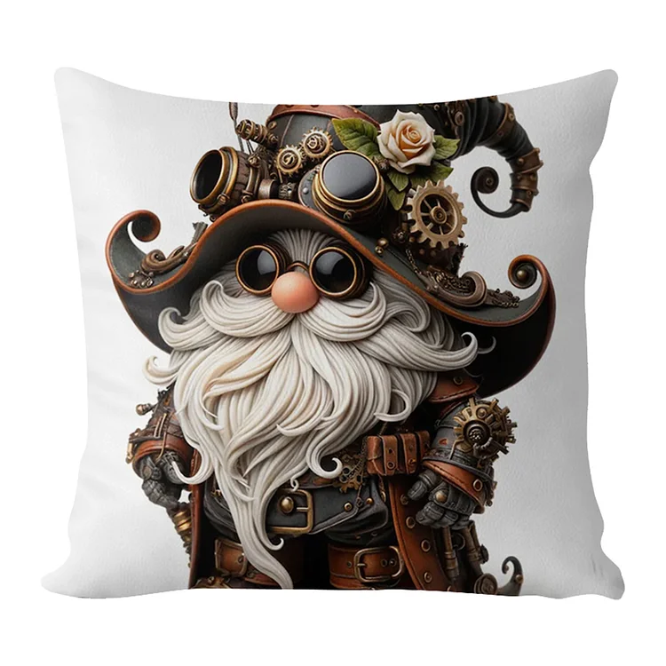 11CT Cotton Steampunk Goblin Cross Stitch Pillowcase for Sewing Supplies 45x45cm gbfke