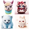 4pcs Diamond Painting -DIY Round Drill Animal