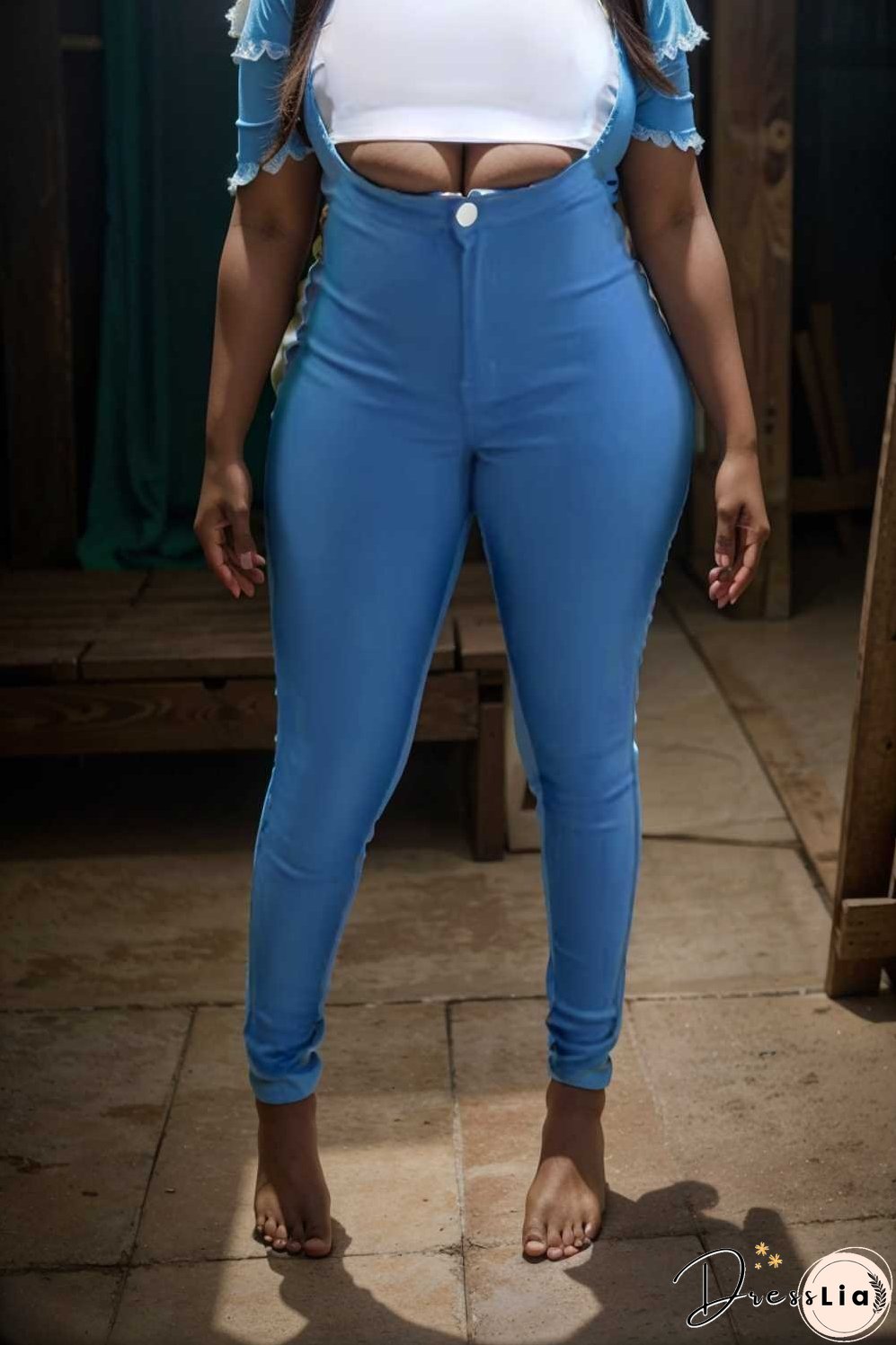 casual solid slim fit skinny pockets pants