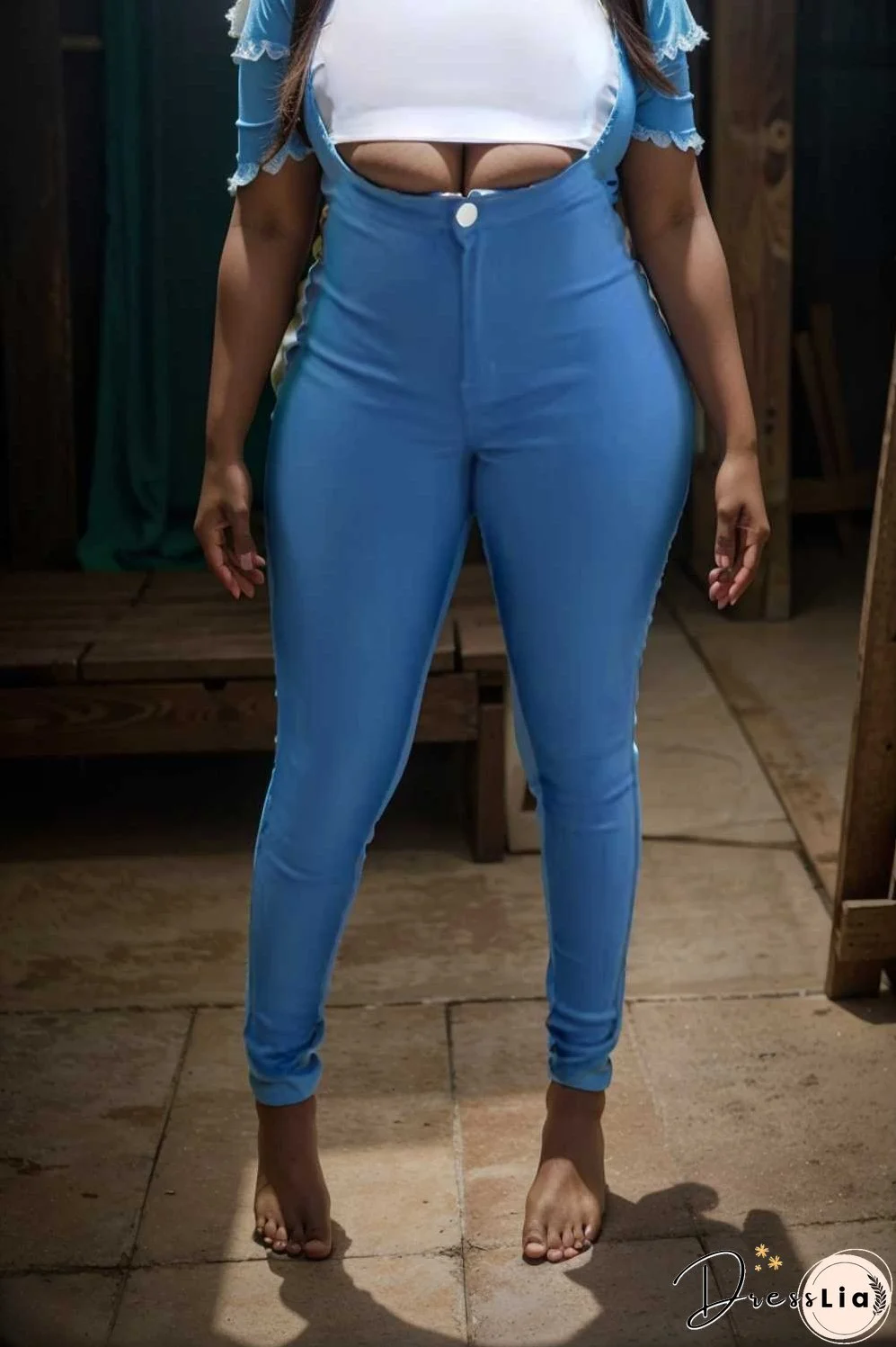 casual solid slim fit skinny pockets pants