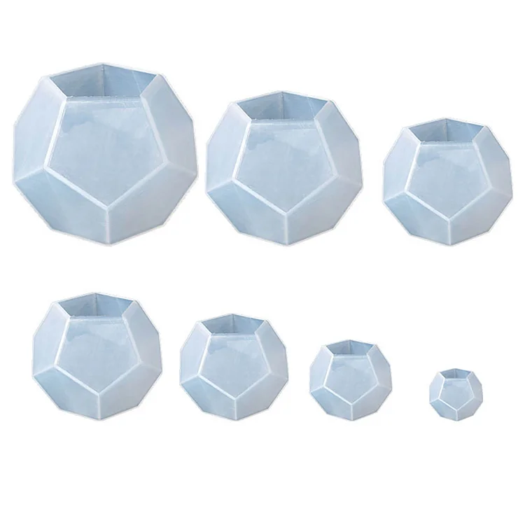 DIY Pentagon Silicone Mold Three-dimensional Sphere Ornament Flexible Mold
