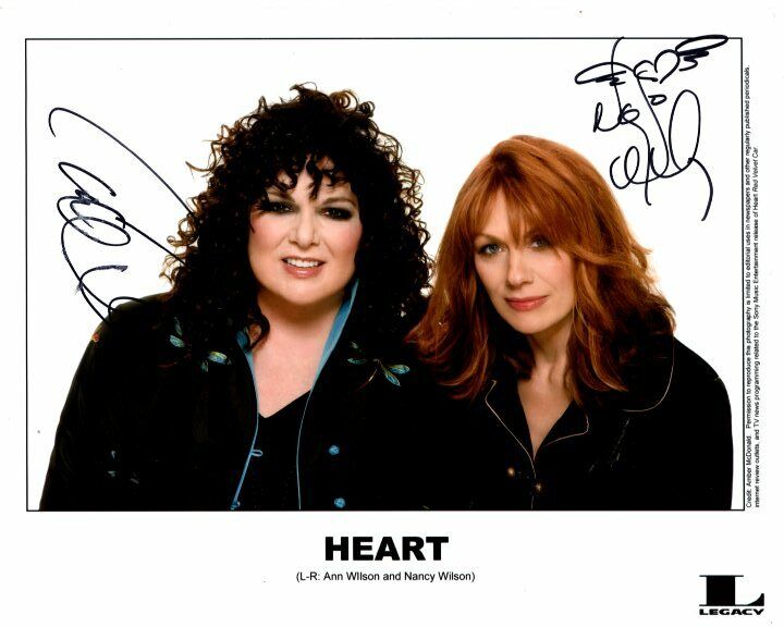 ANN and NANCY WILSON signed autographed HEART 8x10 Photo Poster painting