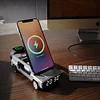 Creative Car Shape Design Multifunctional Cool Clock Desktop Stand Wireless Fast Charging