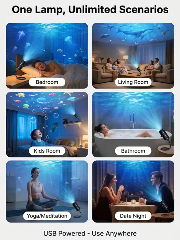 Comauo&trade; 5D Galaxy Projector with Vegas Sphere Tech: Your Room & Car, Now a Planetarium.