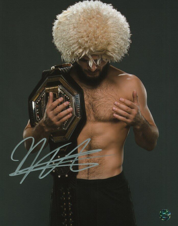 KHABIB NURMAGOMEDOV - MMA & UFC Autographed Original 8x10 Photo Poster painting LOA TTM