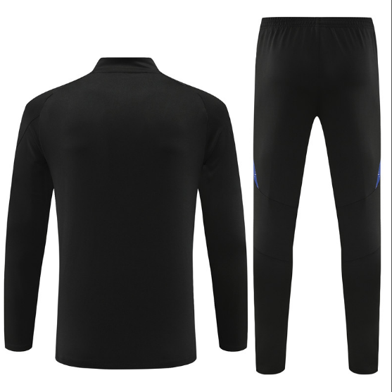 2024 Germany Half-Pull Training Suit Black Football Jersey Set Thai Quality