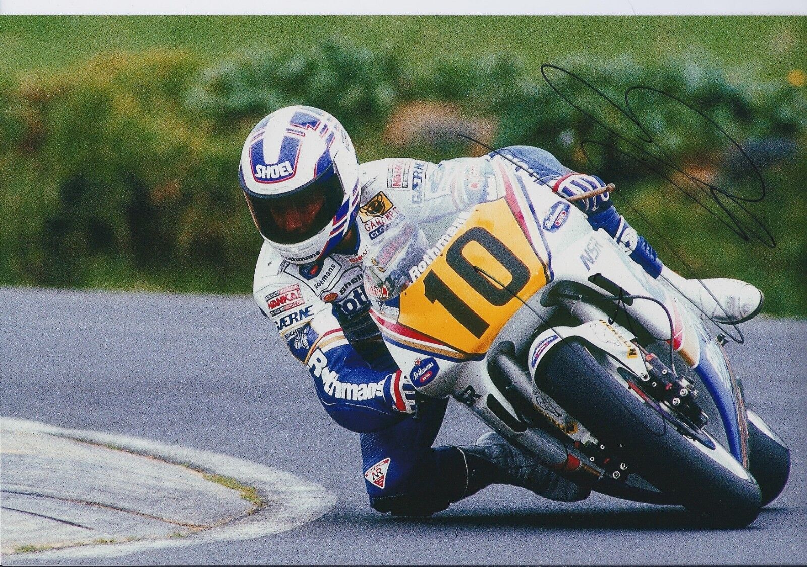 Wayne GARDNER 12x8 SIGNED HONDA Rothmans Racing Team Photo Poster painting Autograph AFTAL COA