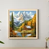 Diamond Painting-DIY Full Round Drill Snow Mountain(40*40 CM)