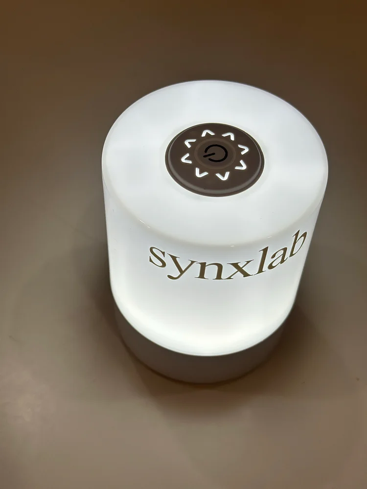 Synxlab Rechargeable LED Sleep Lamp - 16 Million Colors, Gentle Night Light for Kids & Adults