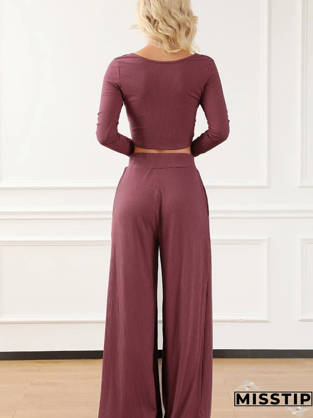 Comfortable Knit Set: Perfect for Lounging or Going Out