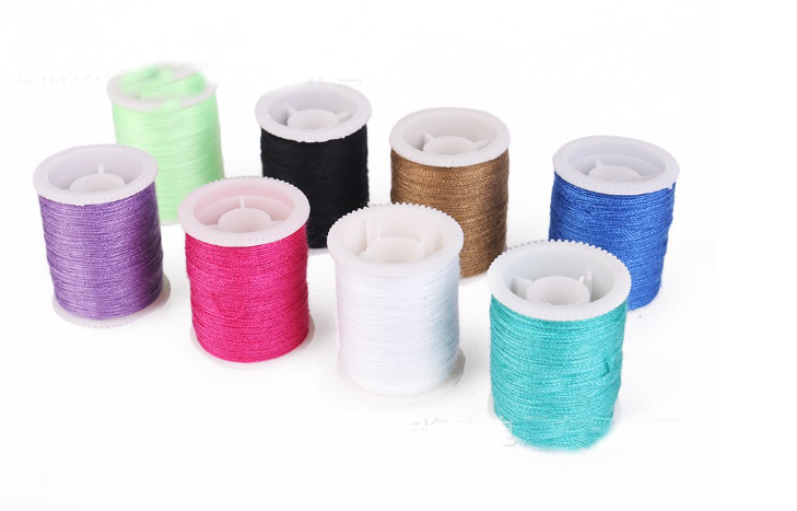 Sewing Machine 100 Piece Thread Set Sewing Machine Spool Bobbin Set Kit Reel